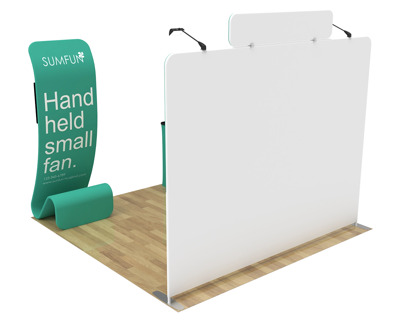 10ft Straight Portable Trade Show Booth Kit 25