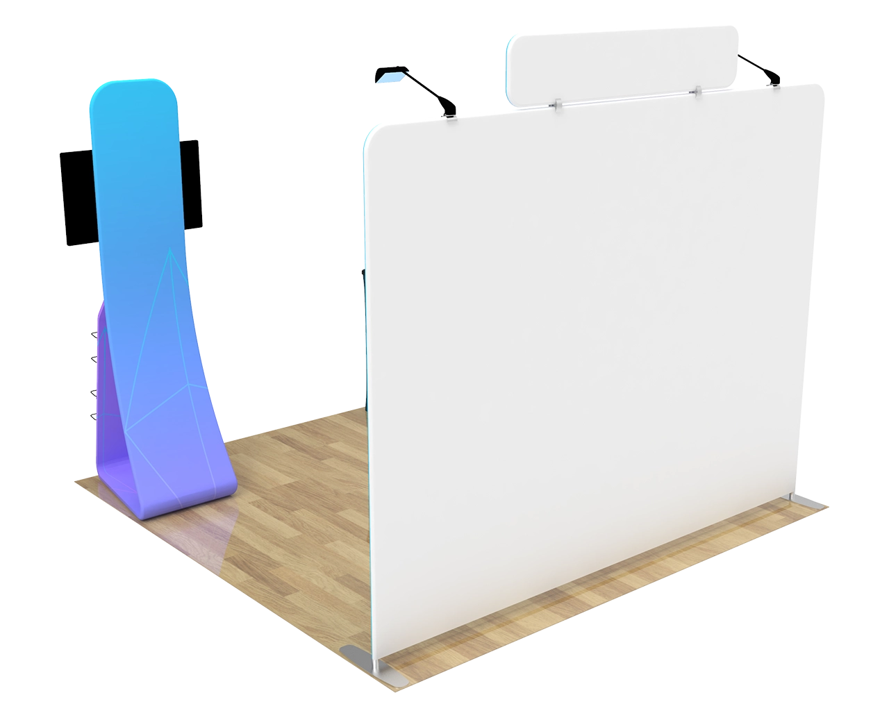10ft Straight Portable Trade Show Booth Kit 29