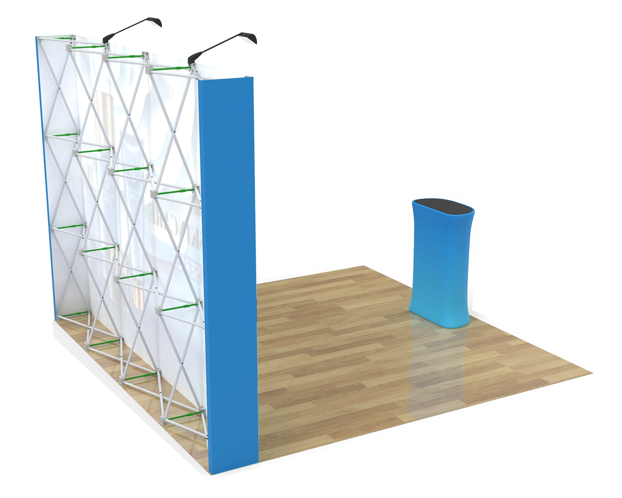 10ft Straight Velcro Portable Trade Show Booth Kit 13