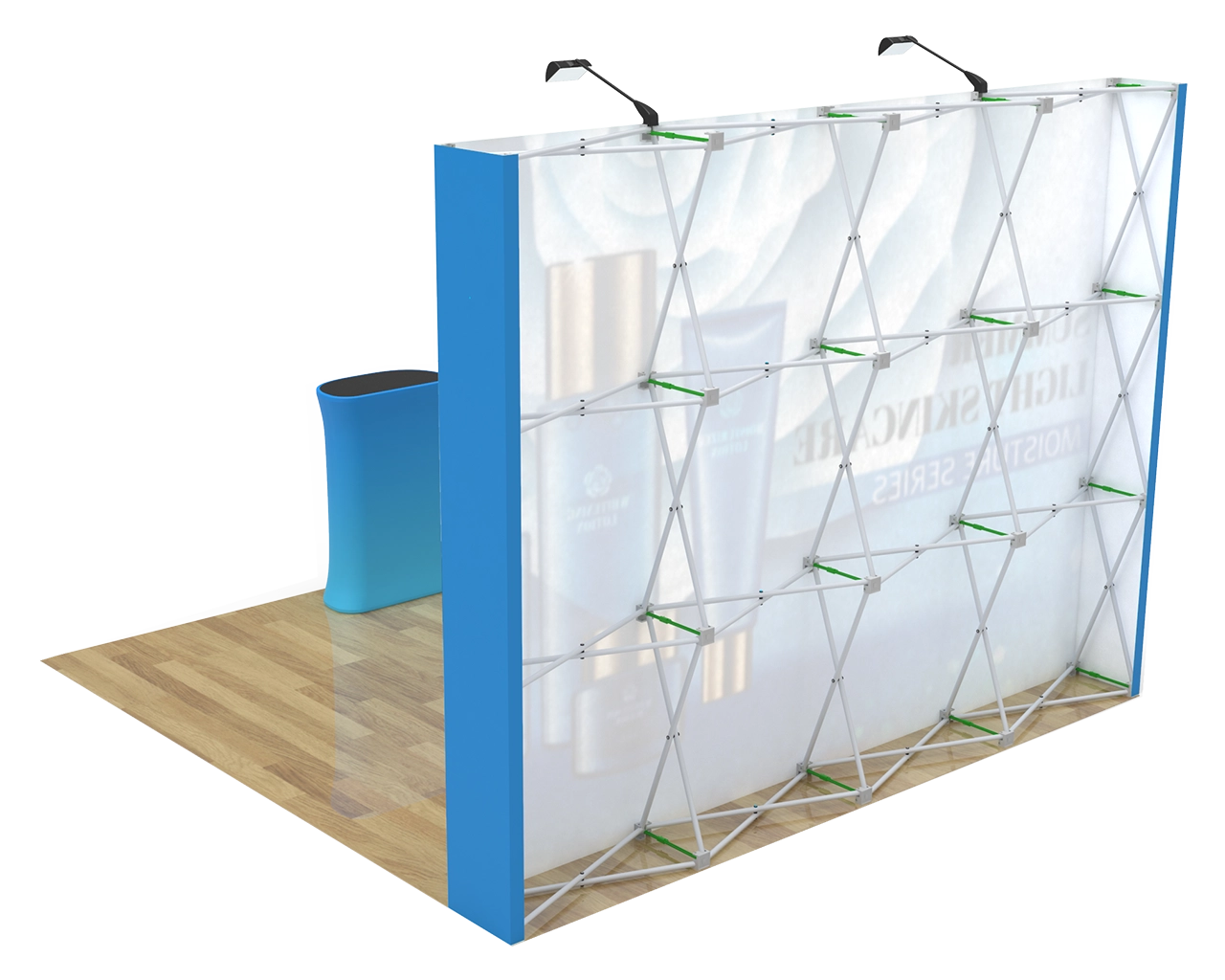 10ft Straight Velcro Portable Trade Show Booth Kit 13