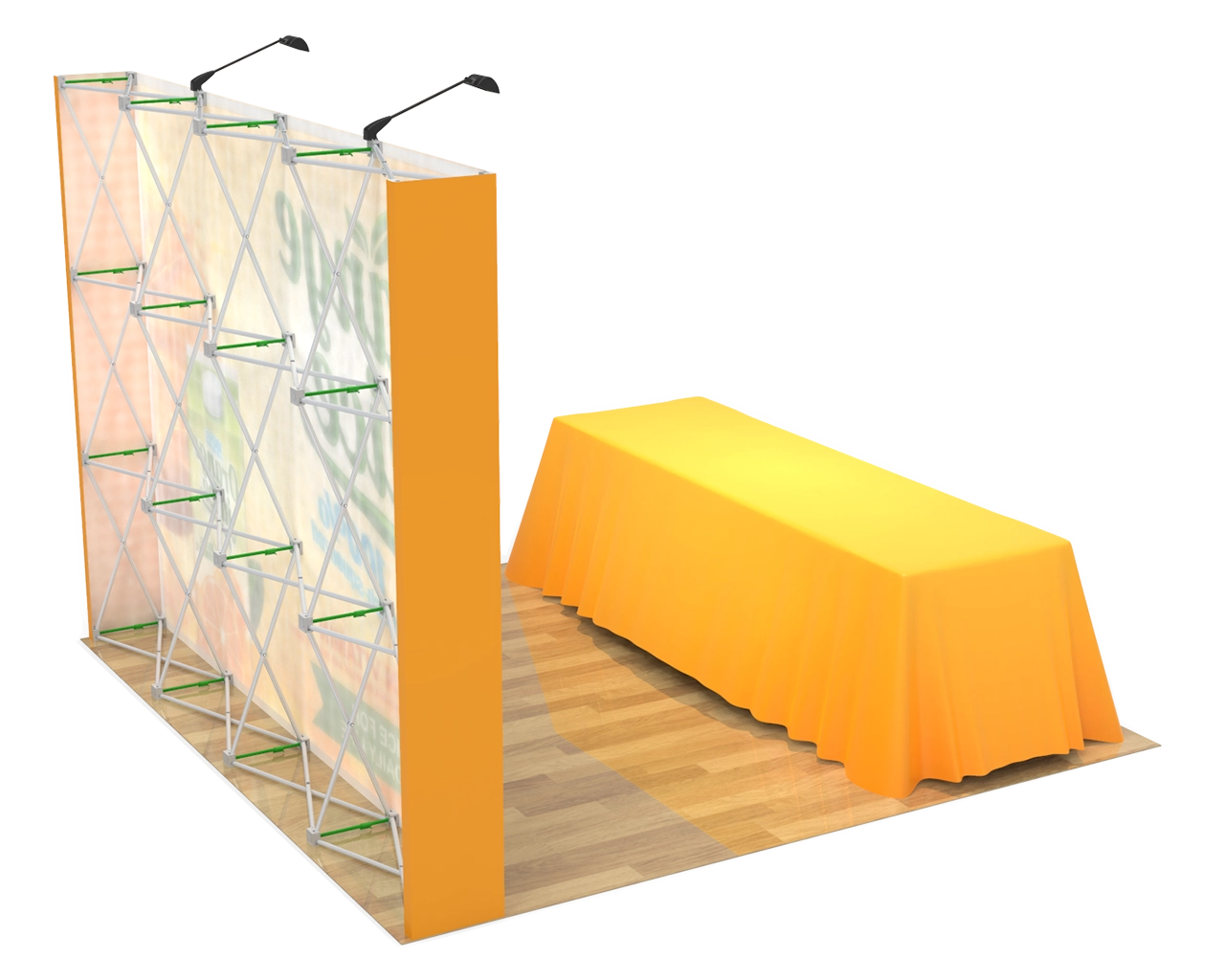 10ft Straight Velcro Portable Trade Show Booth Kit 15