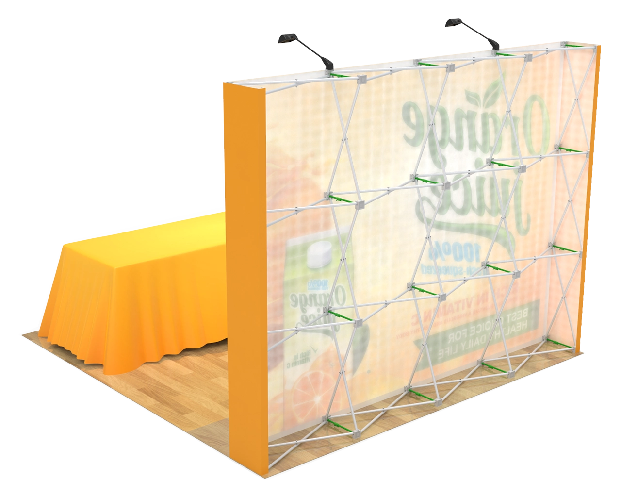 10ft Straight Velcro Portable Trade Show Booth Kit 15