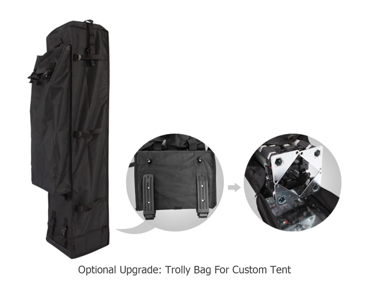 Custom 10x15 Pop Up Canopy Tent with Double-Sided Full Backwall & 2 x Single-Sided Half Sidewalls