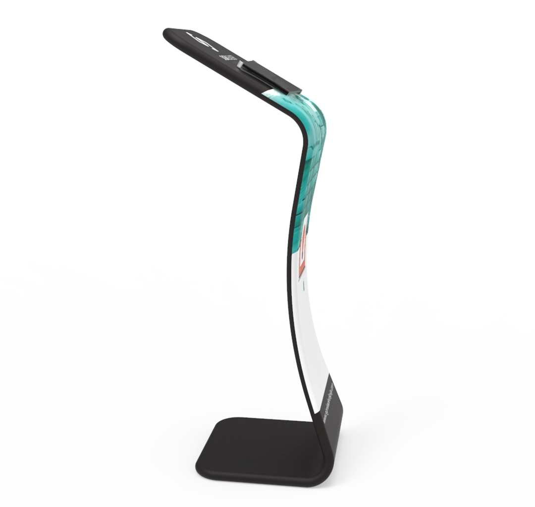 Portable Tension Fabric iPad Display Banner Stand for Advertising