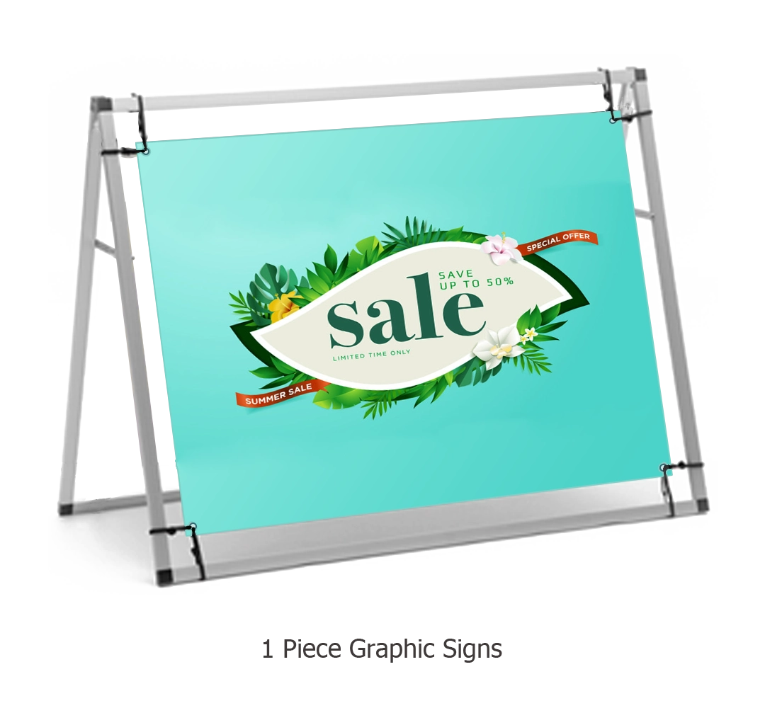 4FT A-Frame Banner Display