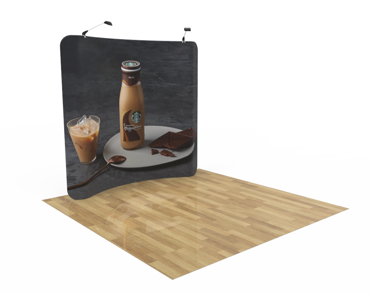 8ft Curved Tension Fabric Display