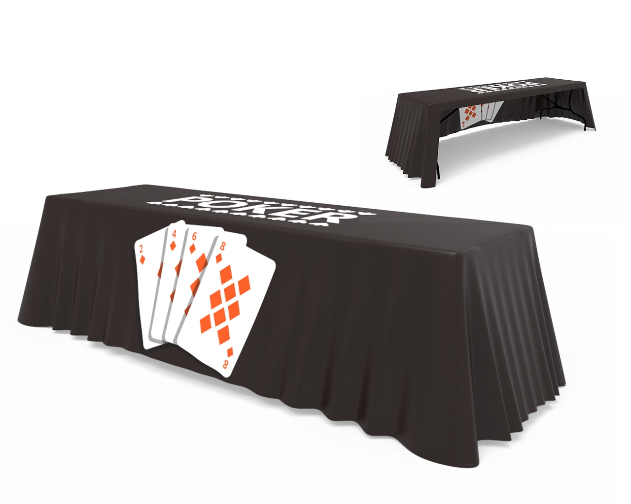 Table Cover 3 Side  (Open Back)