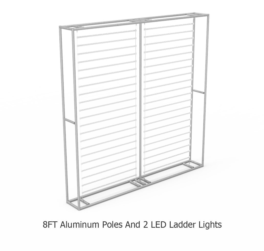 8FT Right Angle Tension Fabric Backlit Display for Trade Show