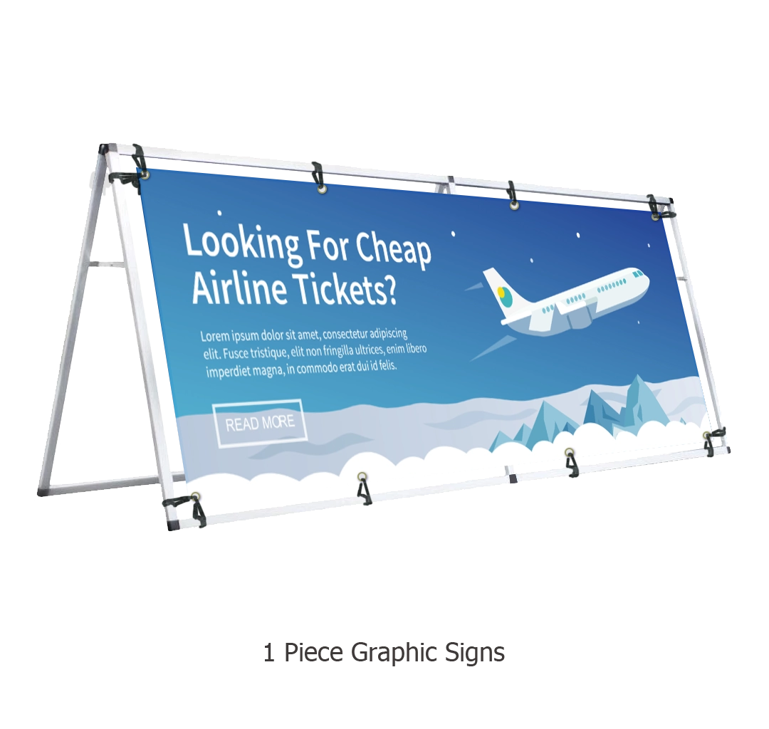 8FT A-Frame Banner Display
