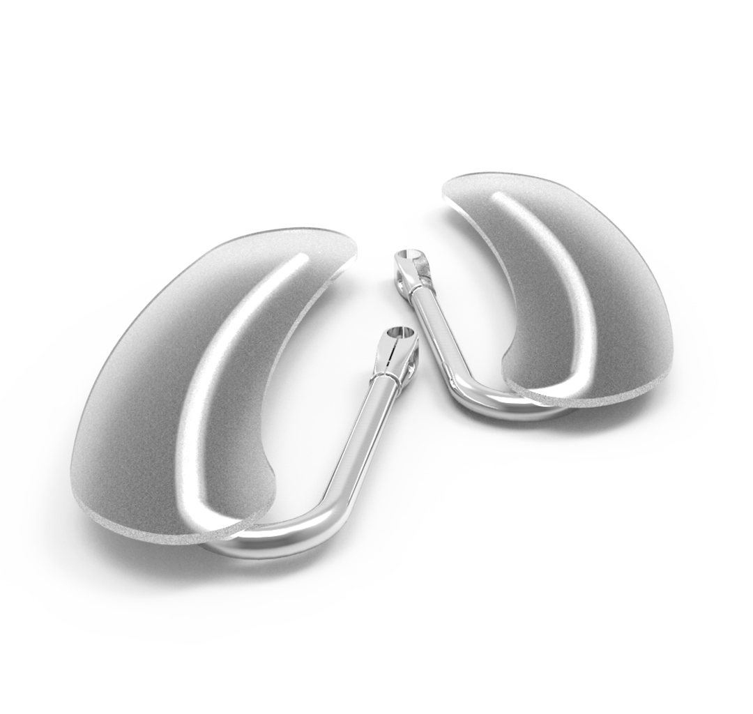 Angled Top Tension Fabric Banner Stand With Double-Sided Graphics