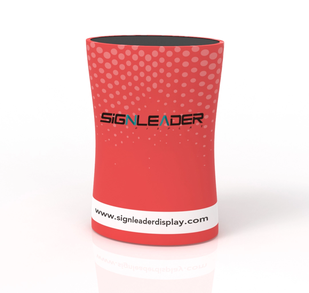 Portable Oval Display Counter With Custom Printing