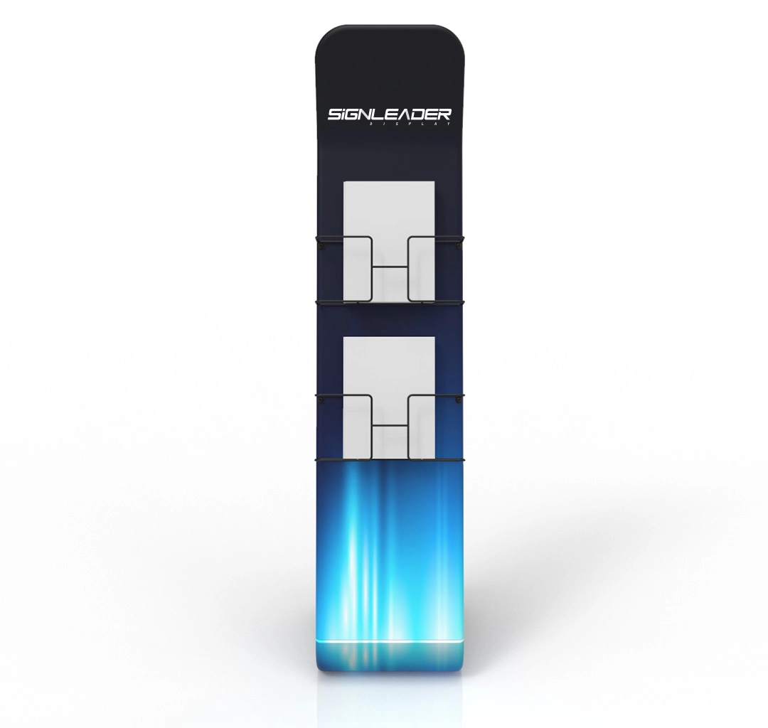 Portable Snakelike Brochure & Literature Banner Stand