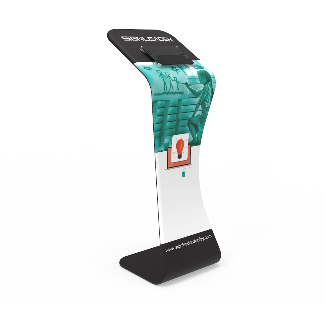 Portable Tension Fabric iPad Display Banner Stand for Advertising