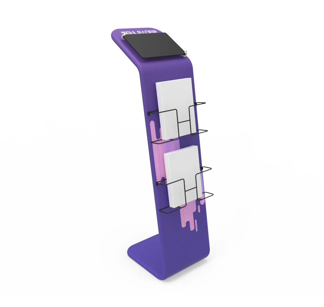 Portable iPad Literature & Brochure Banner Stand