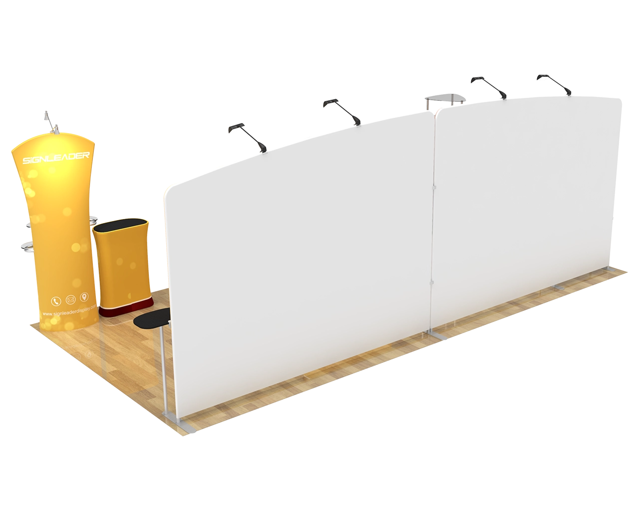 10x20ft Commercial Custom Trade Show Booth Combo F