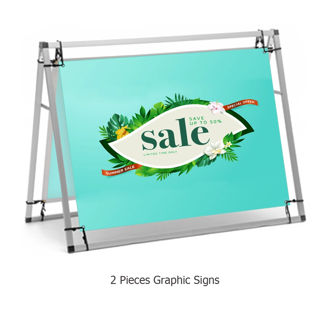 4FT A-Frame Banner Display