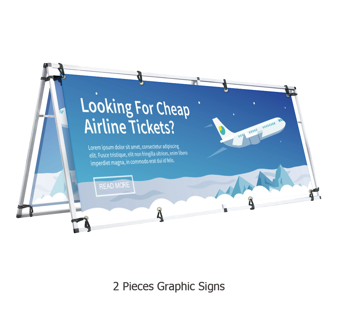 8FT A-Frame Banner Display