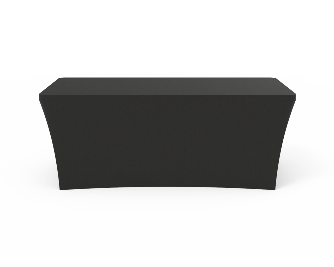 Solid Black Stretch Table Covers