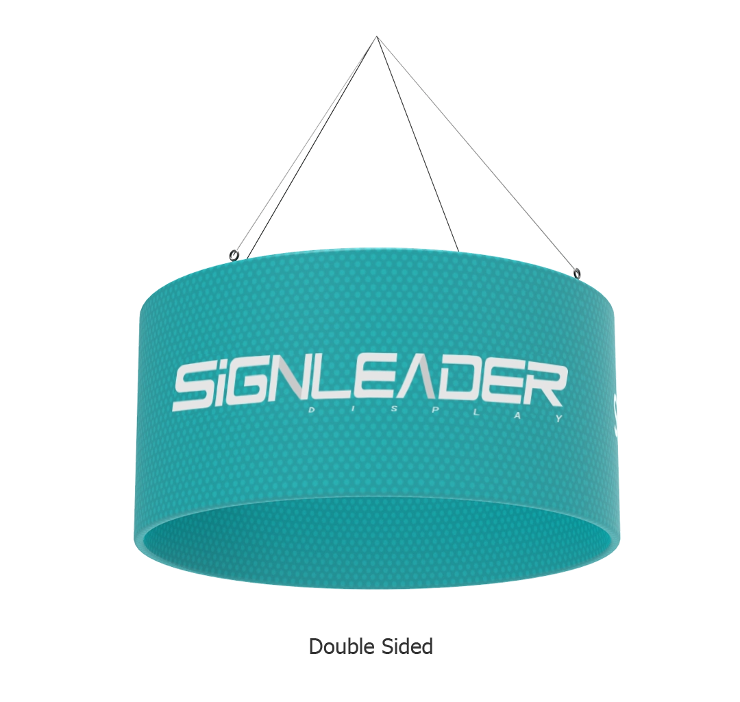 10ft Circular Hanging Banner/Sign for Trade Shows/Exhibitions