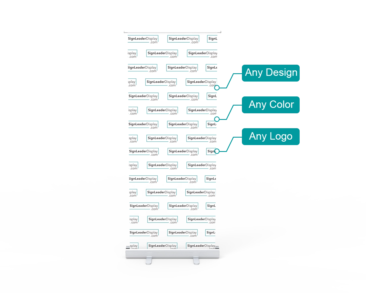 Retractable & Portable Green Screen Video Backdrop Banner Stand for Online Meeting