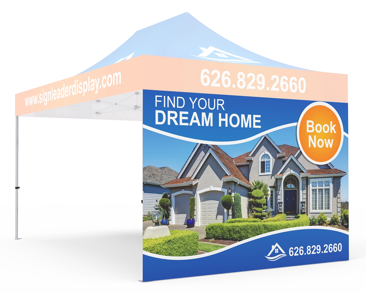 Custom Printed Tent Full Sidewall for 10x15 Tent