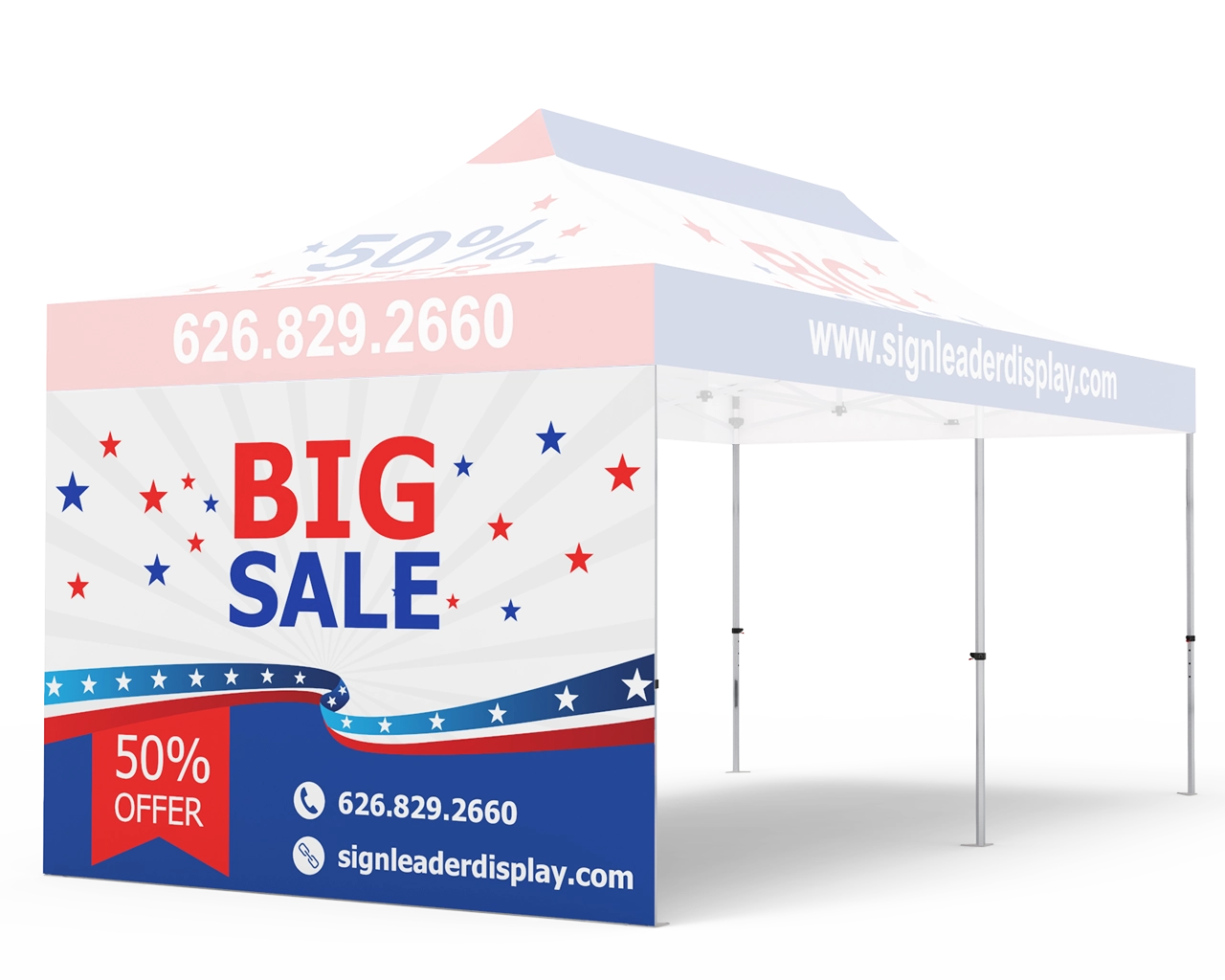 Custom Printed Tent Full Sidewall for 10x20 Tent