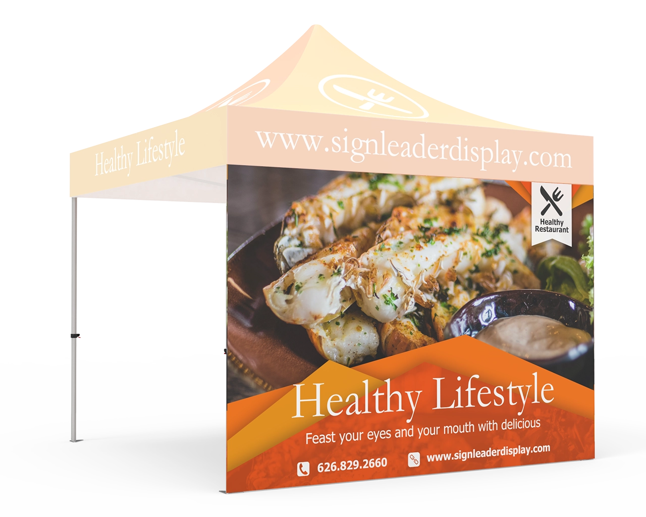 Custom Printed Tent Full Wall for 10x10 Tent