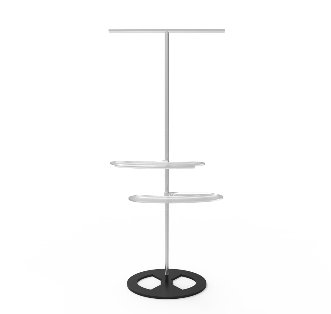 Straight Top Tension Fabric Banner Stand With Double-Sided Graphics