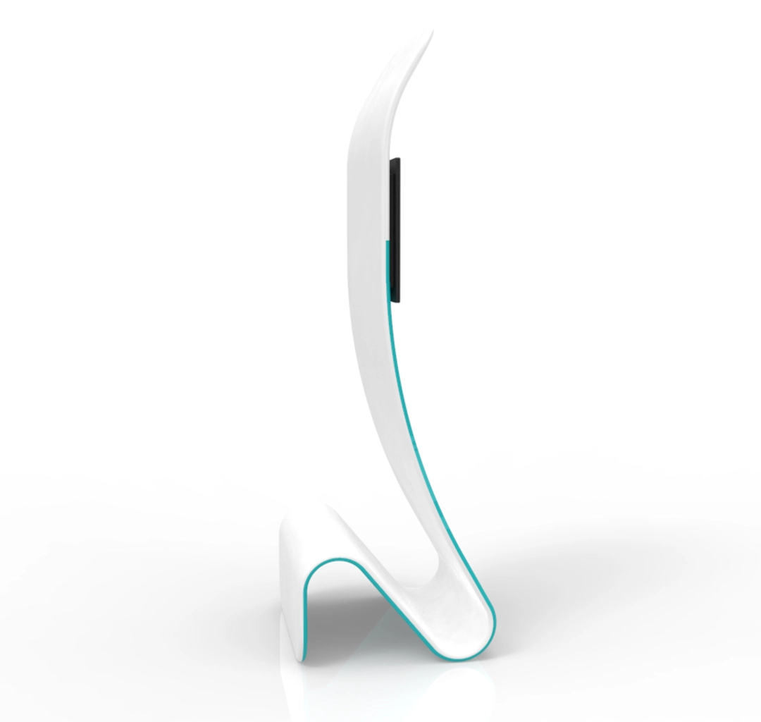 Snakelike Tension Fabric TV Media Monitor Display Banner Stand