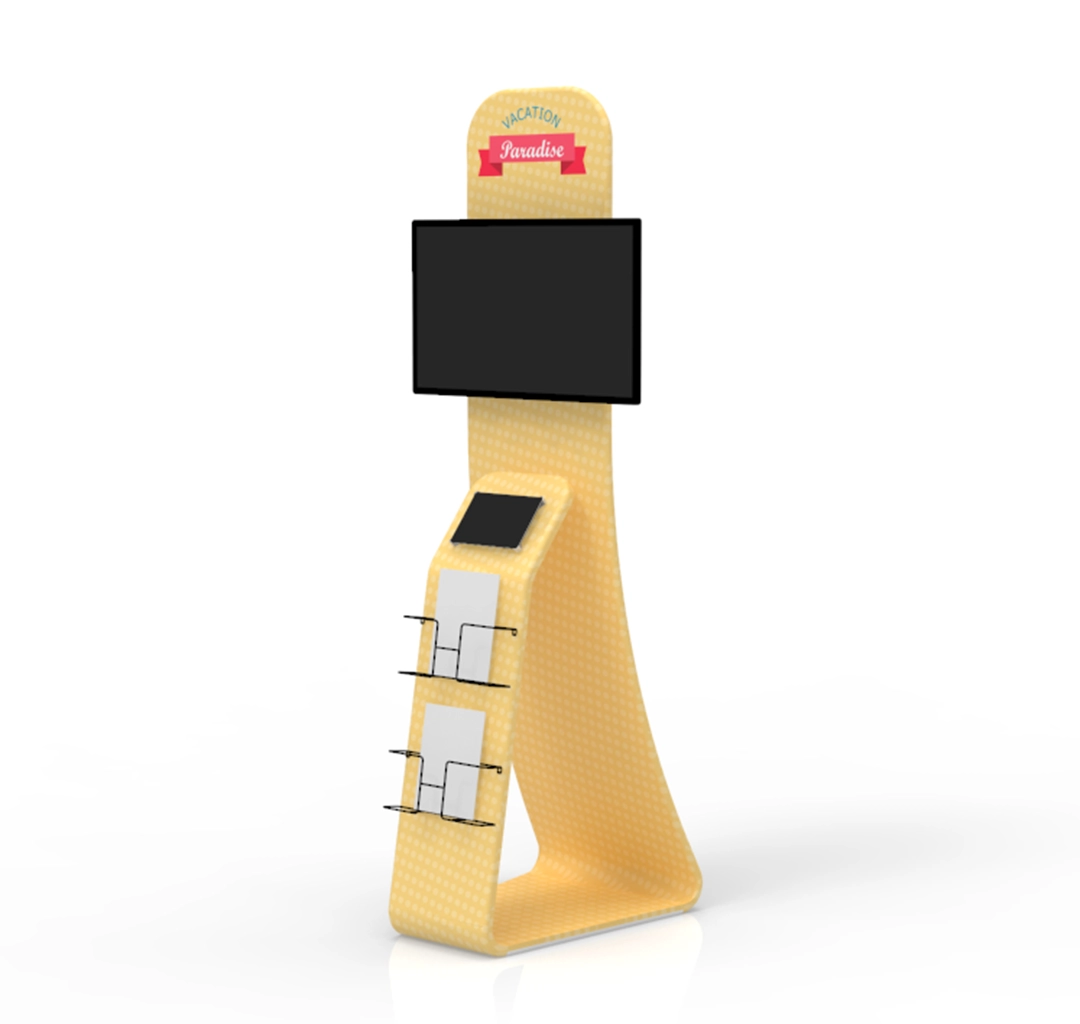Custom Portable Media(IPAD/TV) Brochure Banner Stand
