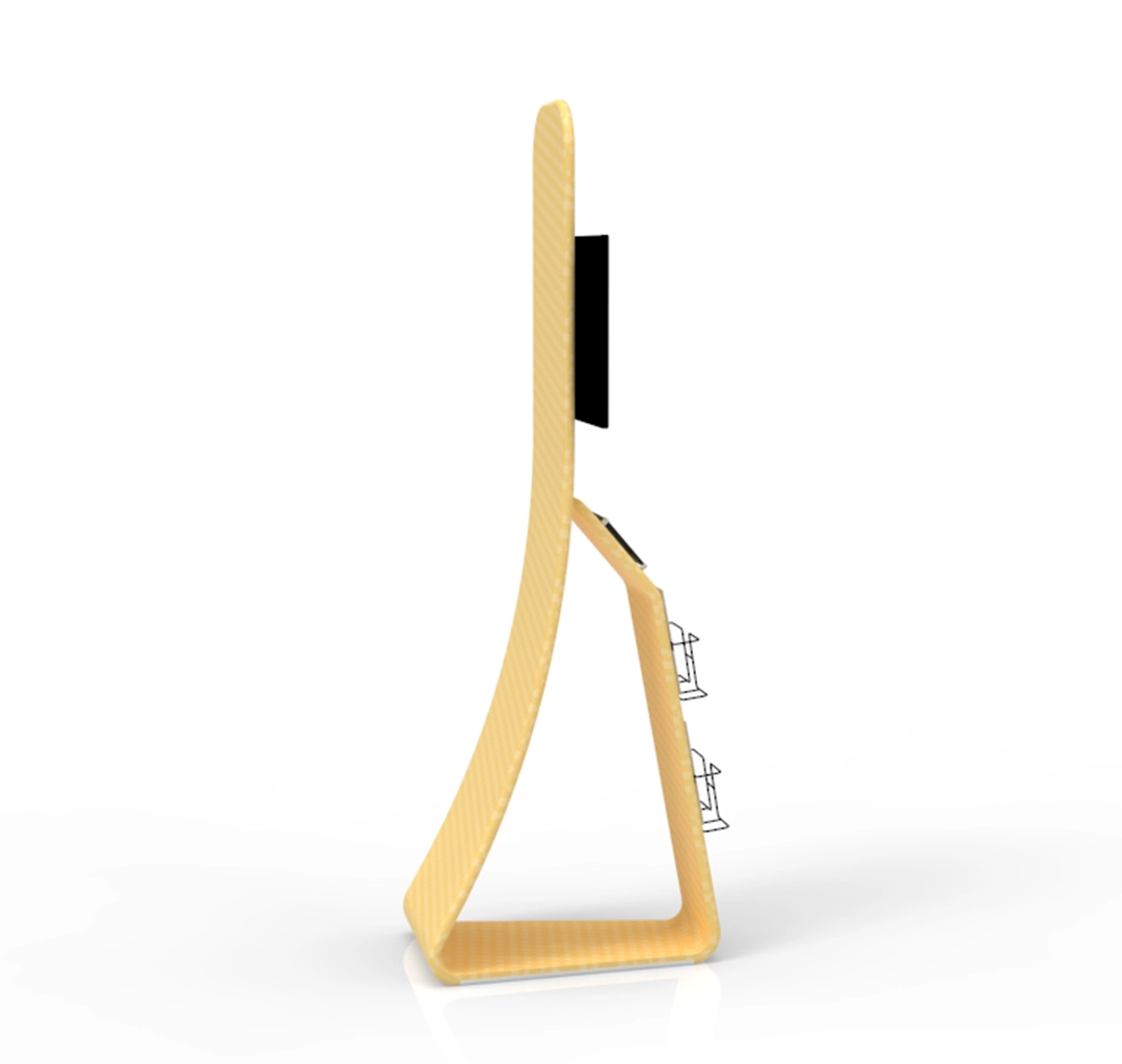 Custom Portable Media(IPAD/TV) Brochure Banner Stand