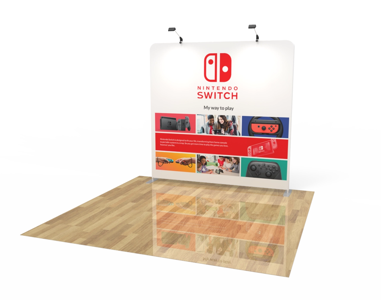 10ft Straight Tension Fabric Display