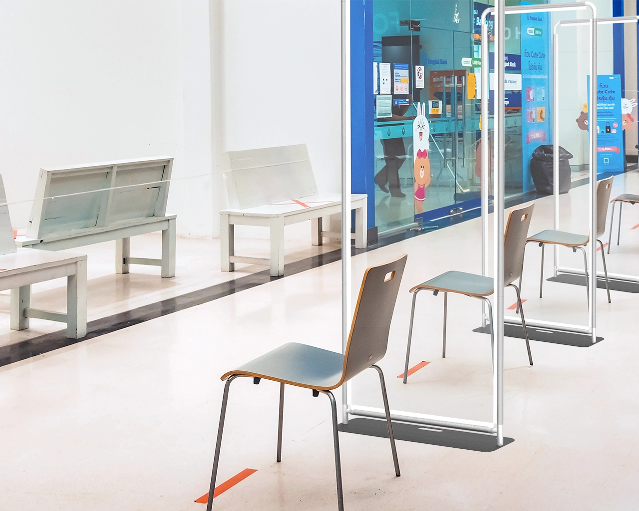 Sneeze Guards PVC Clear Screen Isolation Protective Barrier Shields