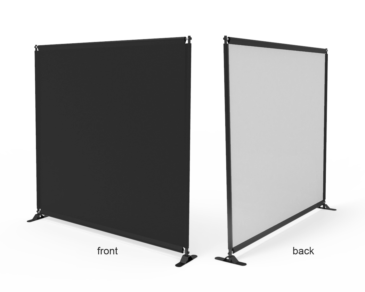 8x8ft Green & White Custom Telescopic Aluminum Tube Tension Fabric Video Backdrop Banner Stand