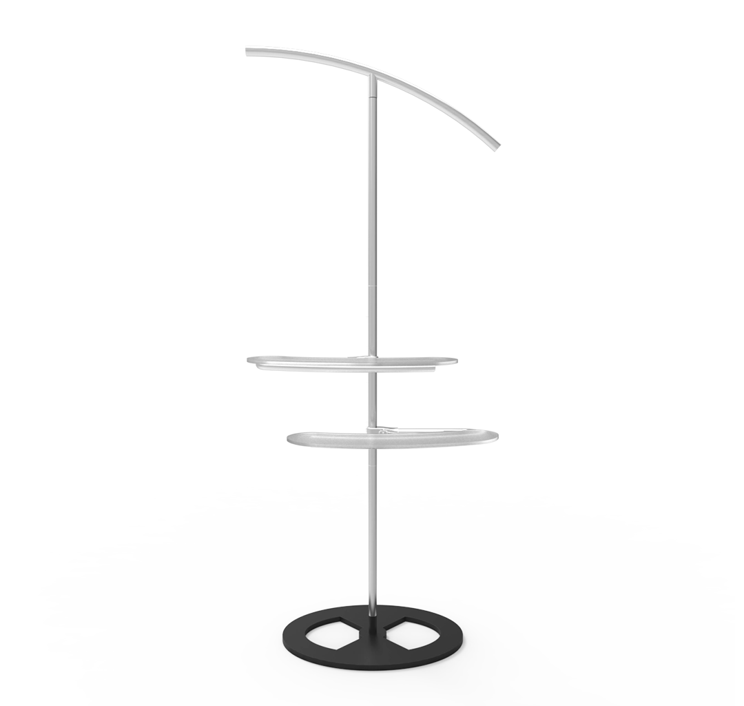 Angled Top Tension Fabric Banner Stand With Double-Sided Graphics