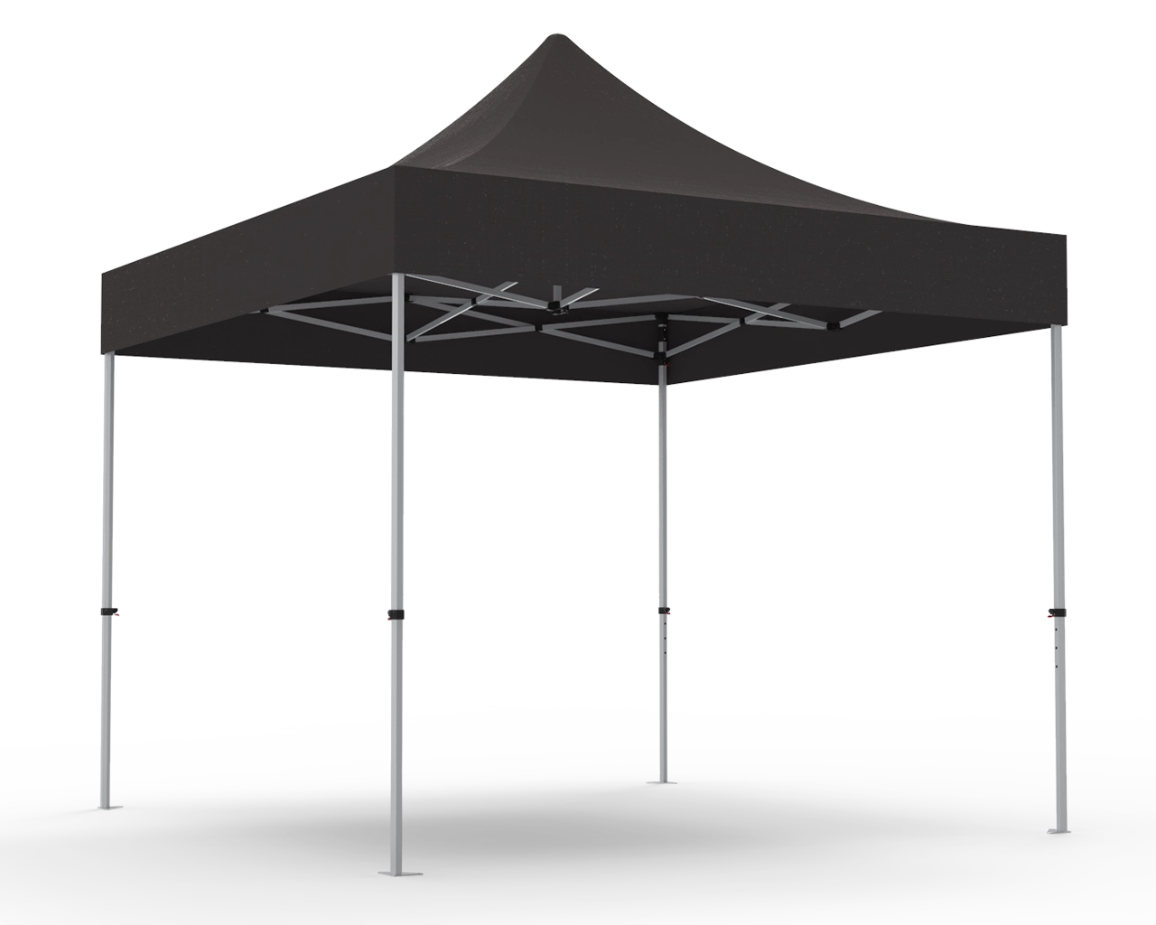 Unprinted Black 10 x 10 Pop Up Canopy Tent 