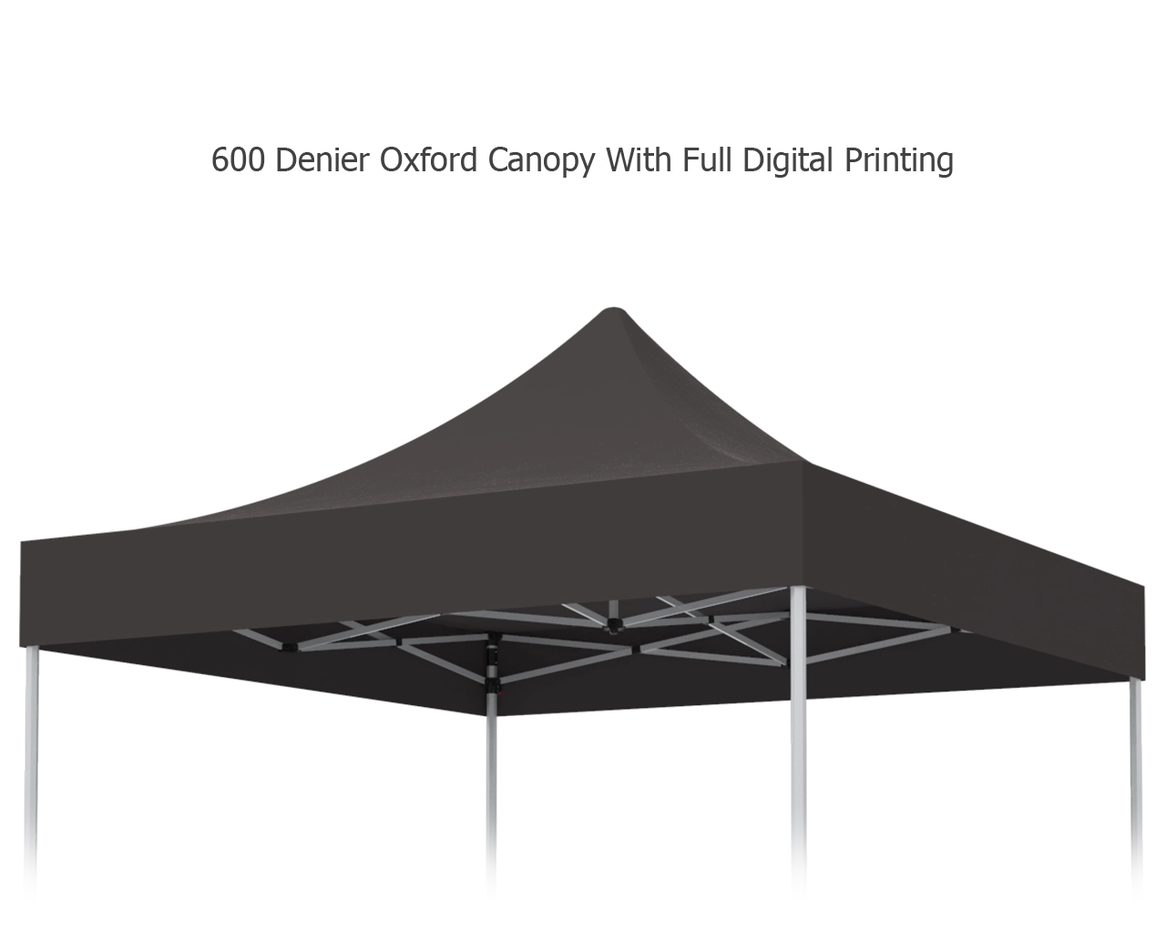 Unprinted Black 10 x 10 Pop Up Canopy Tent 