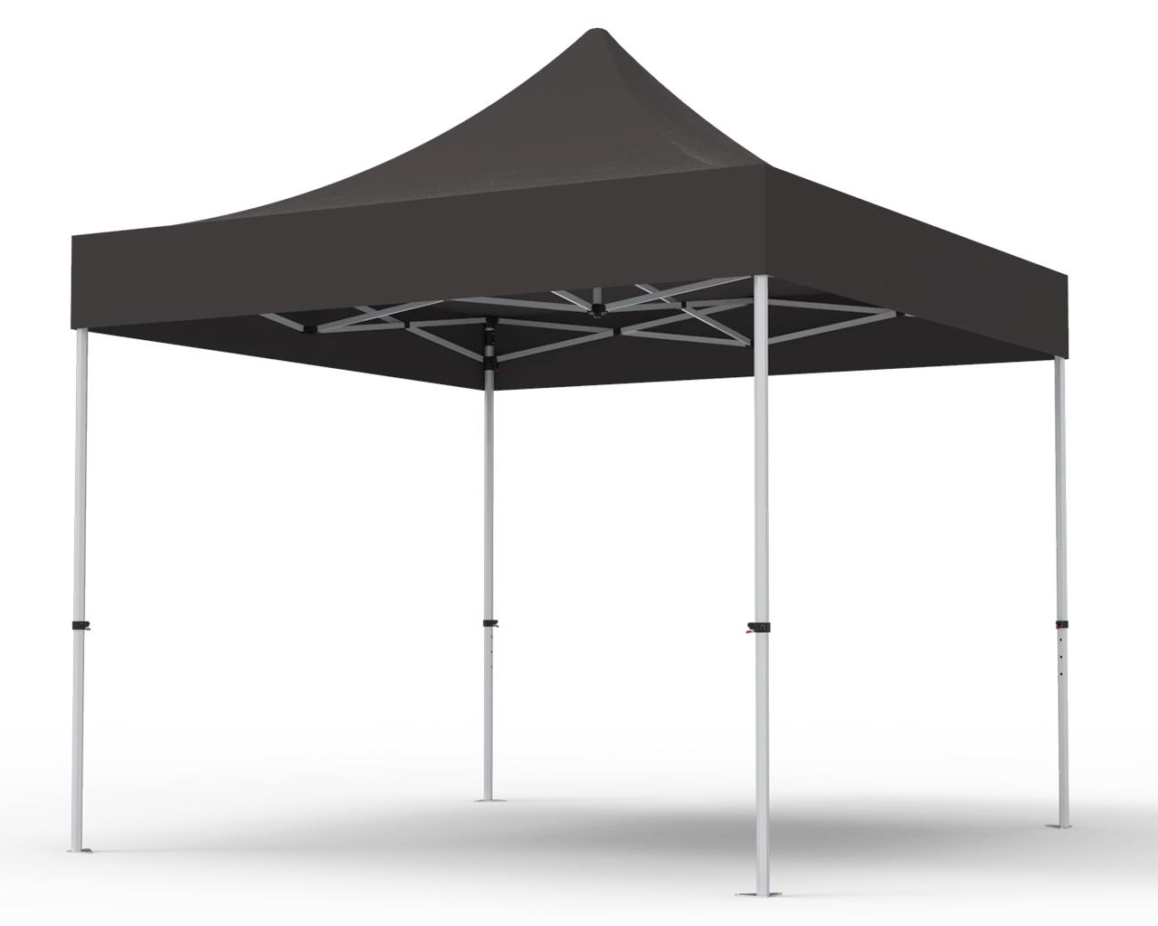 Unprinted Black 10 x 10 Pop Up Canopy Tent 