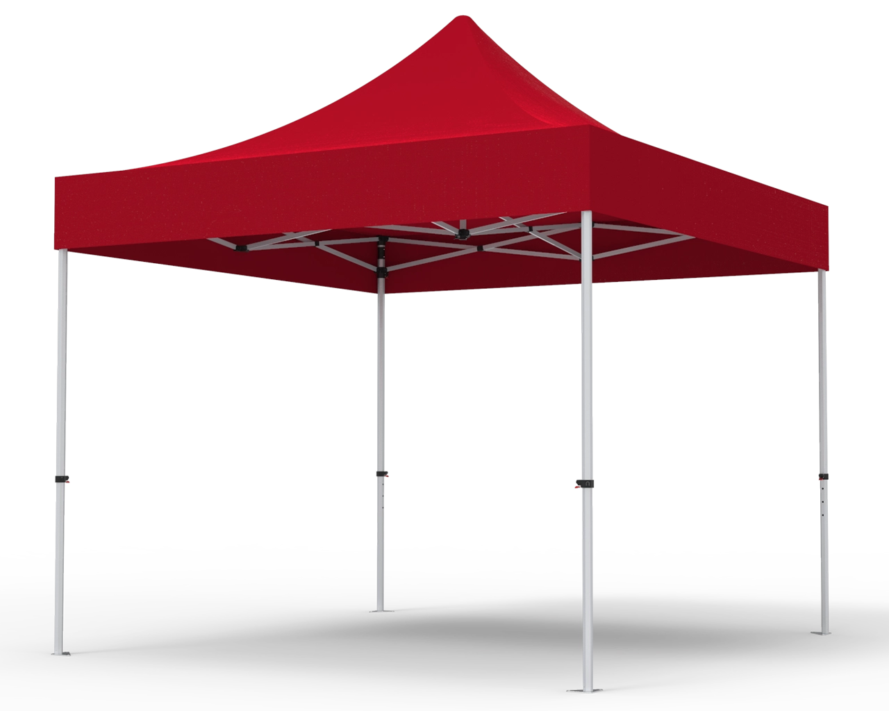 Unprinted Red 10 x 10 Pop Up Canopy Tent 