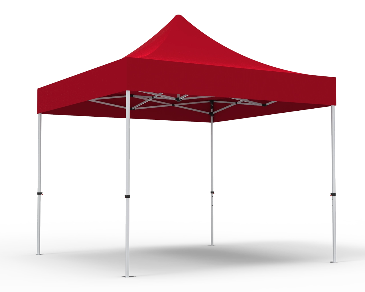 Unprinted Red 10 x 10 Pop Up Canopy Tent 