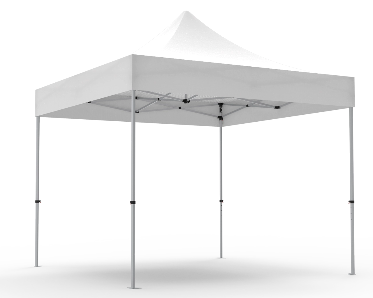 Unprinted White 10 x 10 Pop Up Canopy Tent 