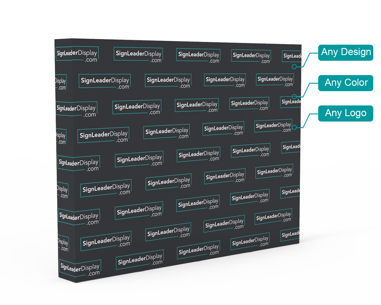 Step and Repeat Video Backdrop Pop Up Display with Custom Graphic Printed